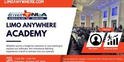 Blue and White Geometric Business Conference Facebook Event Cover